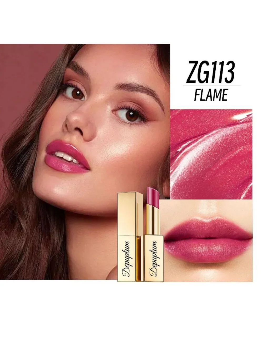 Women's ZG113 Flame Glow Reviver Moisture Lip Gloss Creamy Tinted Lip Balm